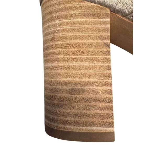 Etienne Aigner Lanai Women's Gray Woven Leather Mules Size 10 - Picture 11 of 12